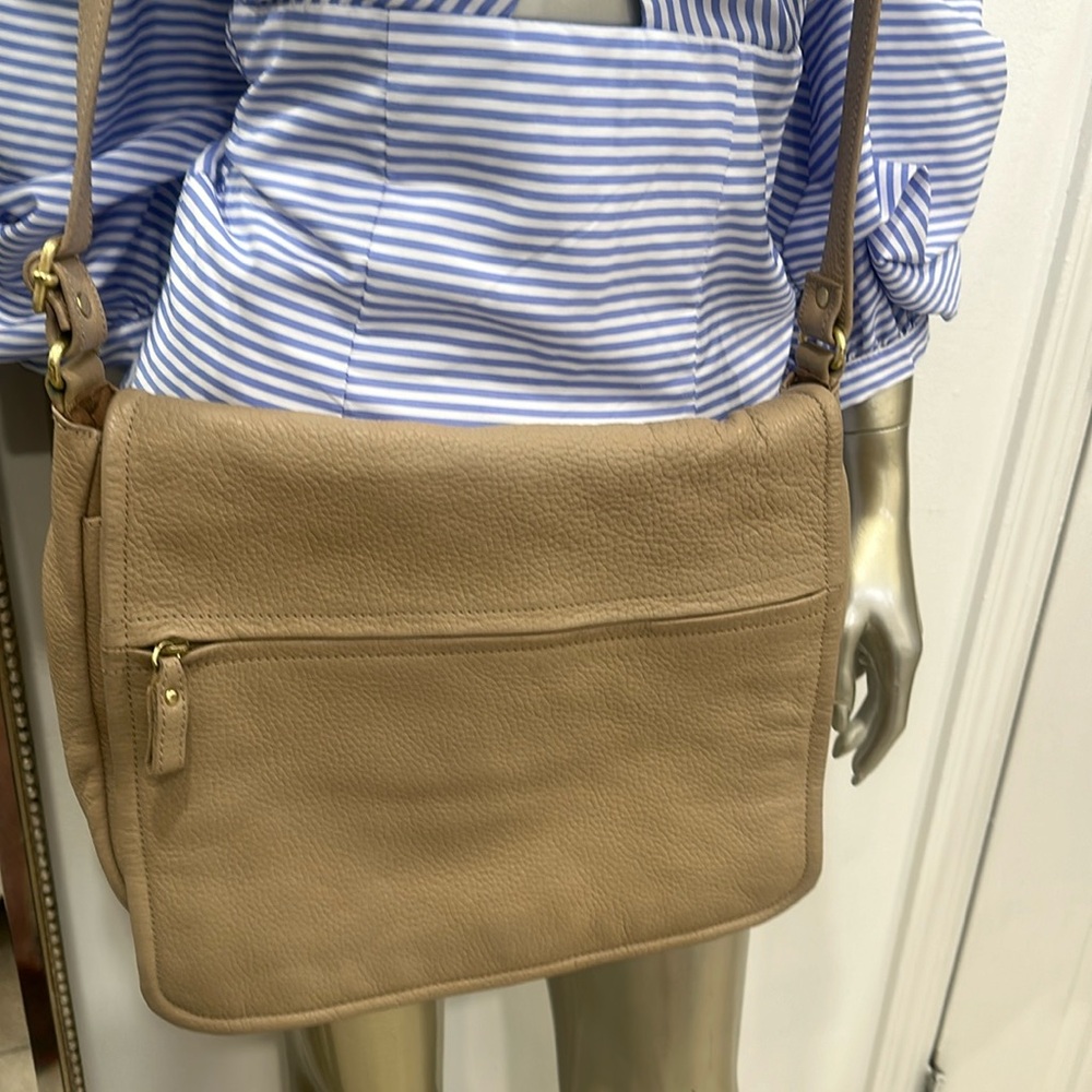 Vintage Liz Claiborne Beige Crossbody Purse, handbag